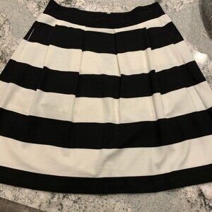 French Connection Black & White Stripe Skirt